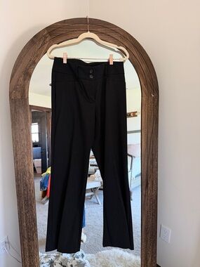 Alfani Black Wide-Leg High-Waist Trousers